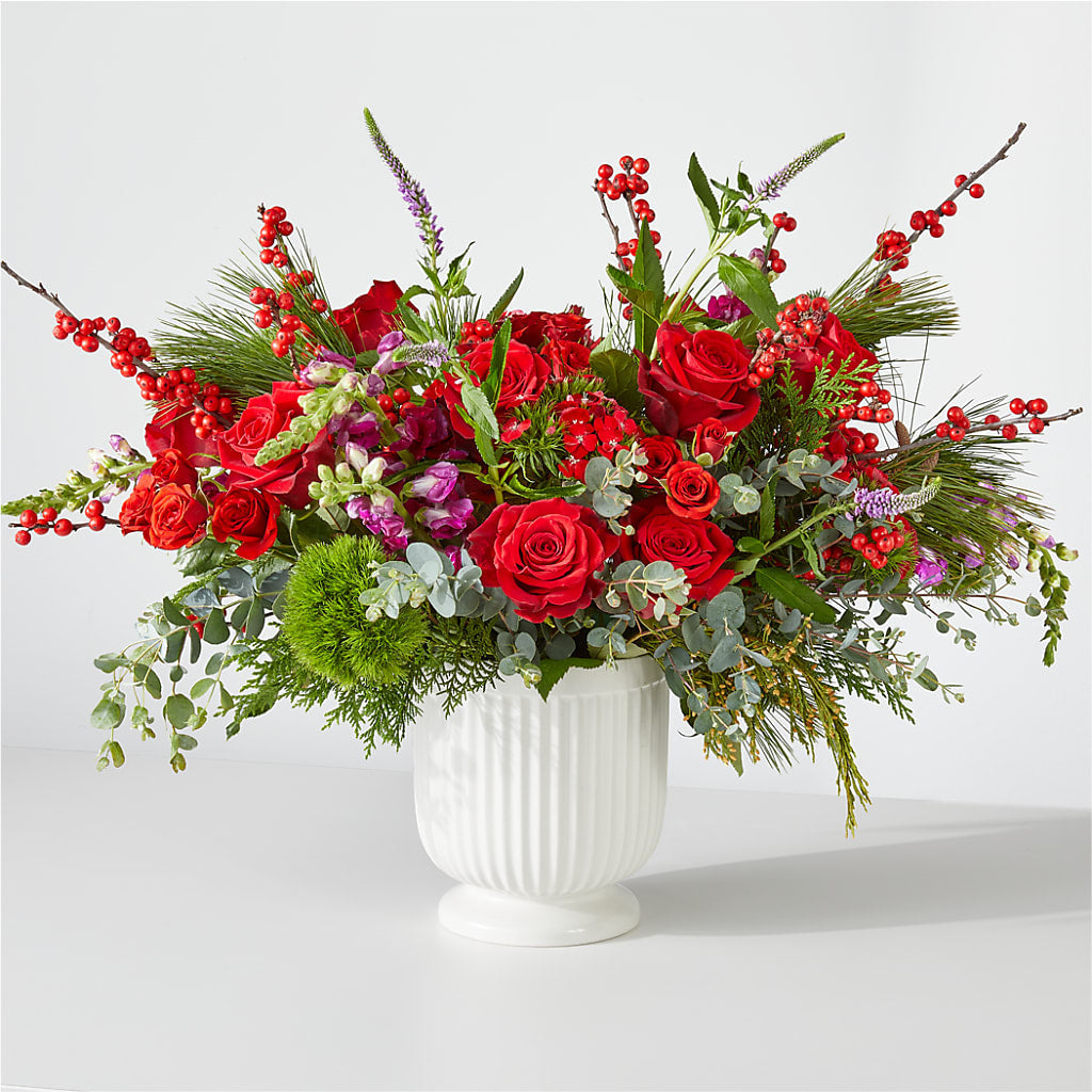 Big Red Bow Bouquet – Carisma Florists, Mississauga ON