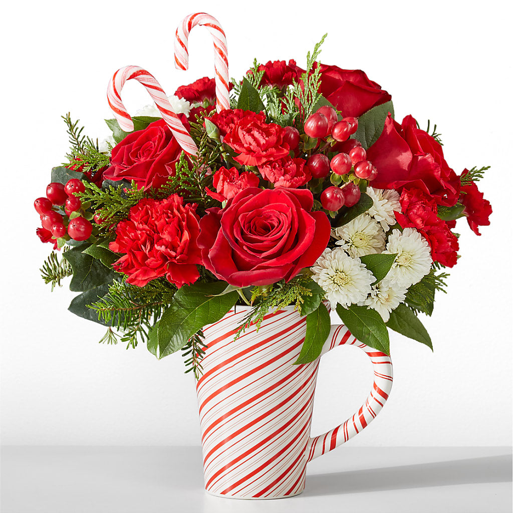 Peppermint Swirl Mug – Carisma Florists, Mississauga ON