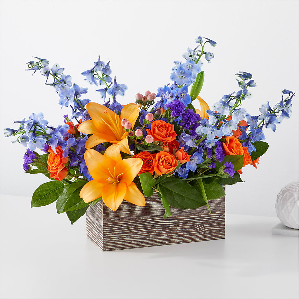 Radiant Citrus Box Bouquet – Carisma Florists, Mississauga ON