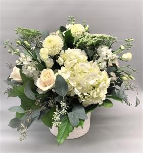 White Elegant Arrangement – Carisma Florists, Mississauga ON