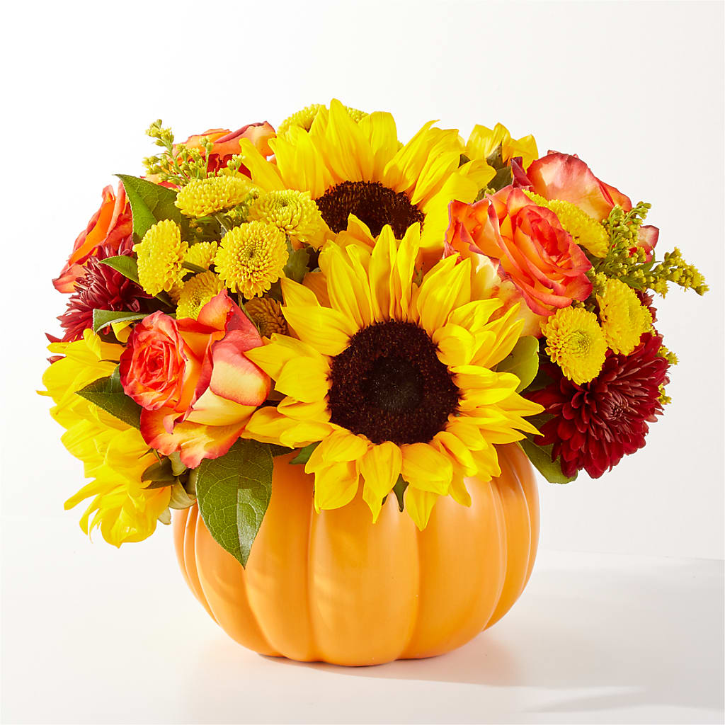 Golden Gourd Pumpkin Bouquet – Carisma Florists, Mississauga ON