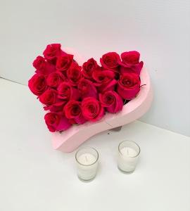 HOT PINK HEART – Carisma Florists, Mississauga ON