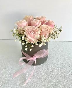 LIGHT PINK ROSE HAT BOX – Carisma Florists, Mississauga ON