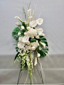 Purity Standing spray – Carisma Florists, Mississauga ON