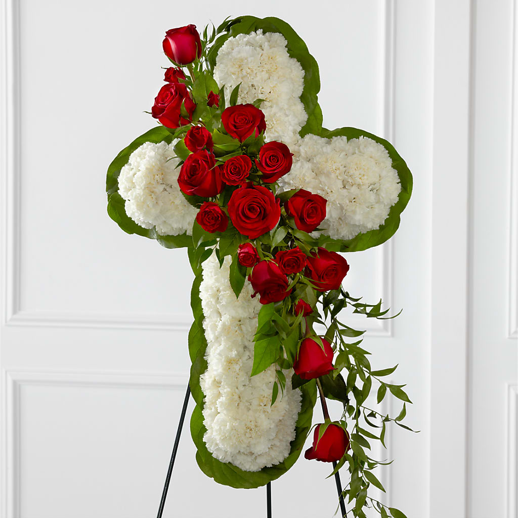 Floral Cross Easel – Carisma Florists, Mississauga ON