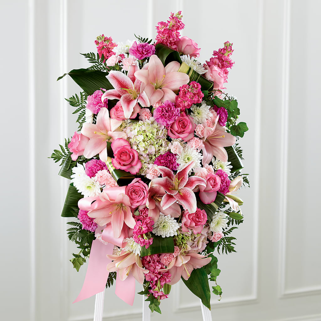 Comforting Standing Spray – Carisma Florists, Mississauga ON