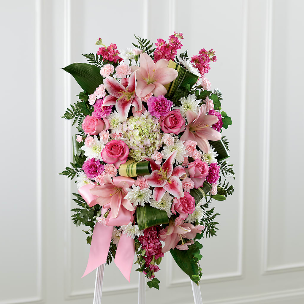 Comforting Standing Spray – Carisma Florists, Mississauga ON