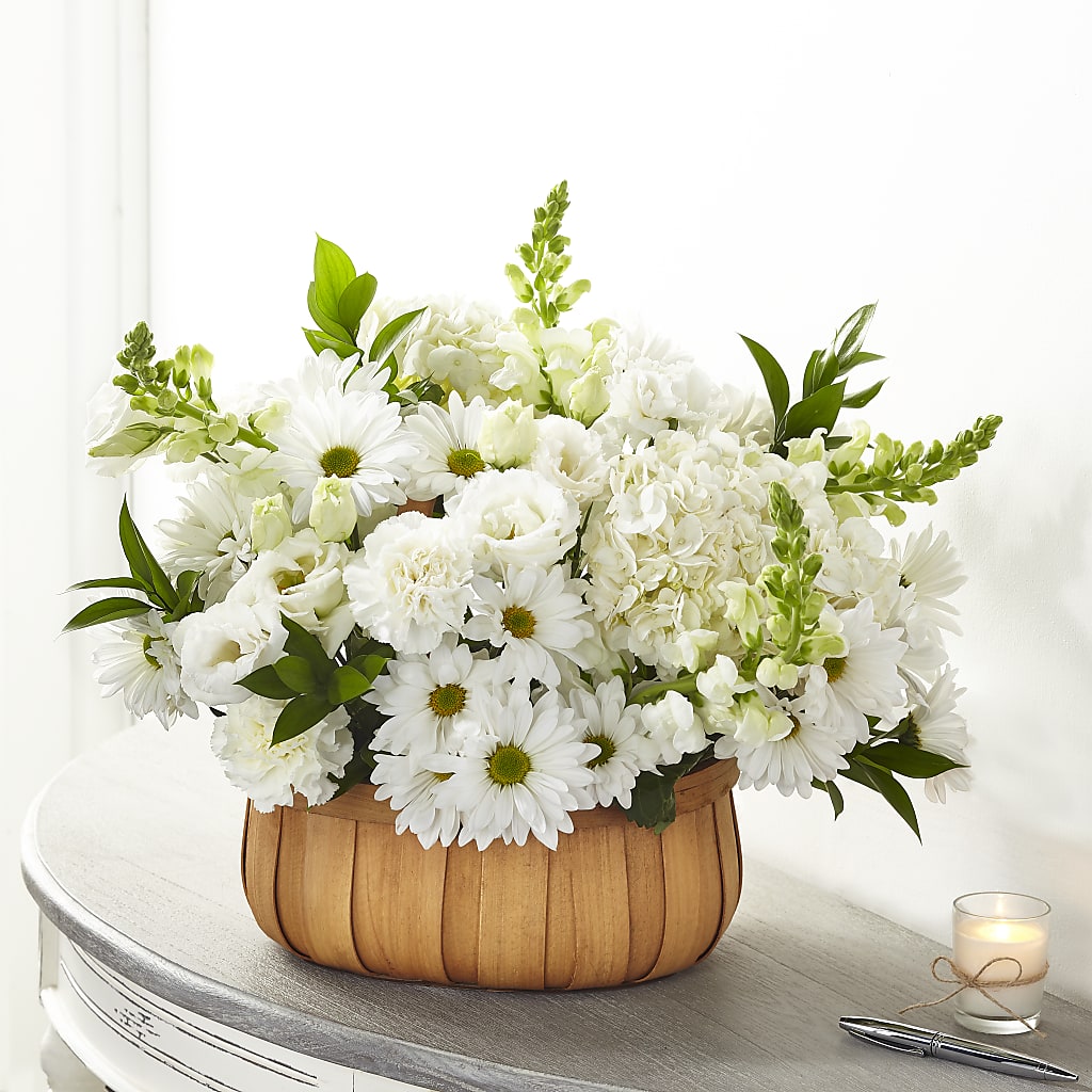 Pure Ivory Basket – Carisma Florists, Mississauga ON