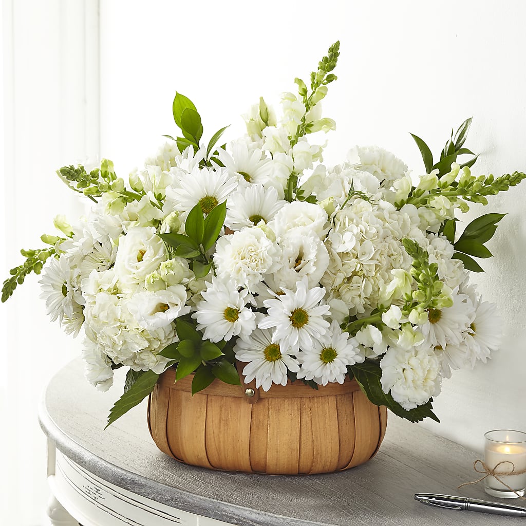 Pure Ivory Basket – Carisma Florists, Mississauga ON
