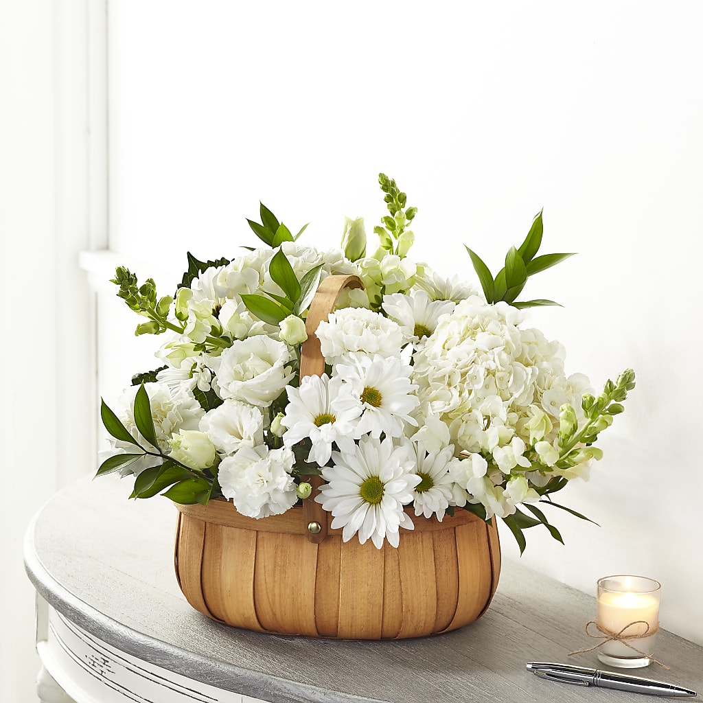 Pure Ivory Basket – Carisma Florists, Mississauga ON