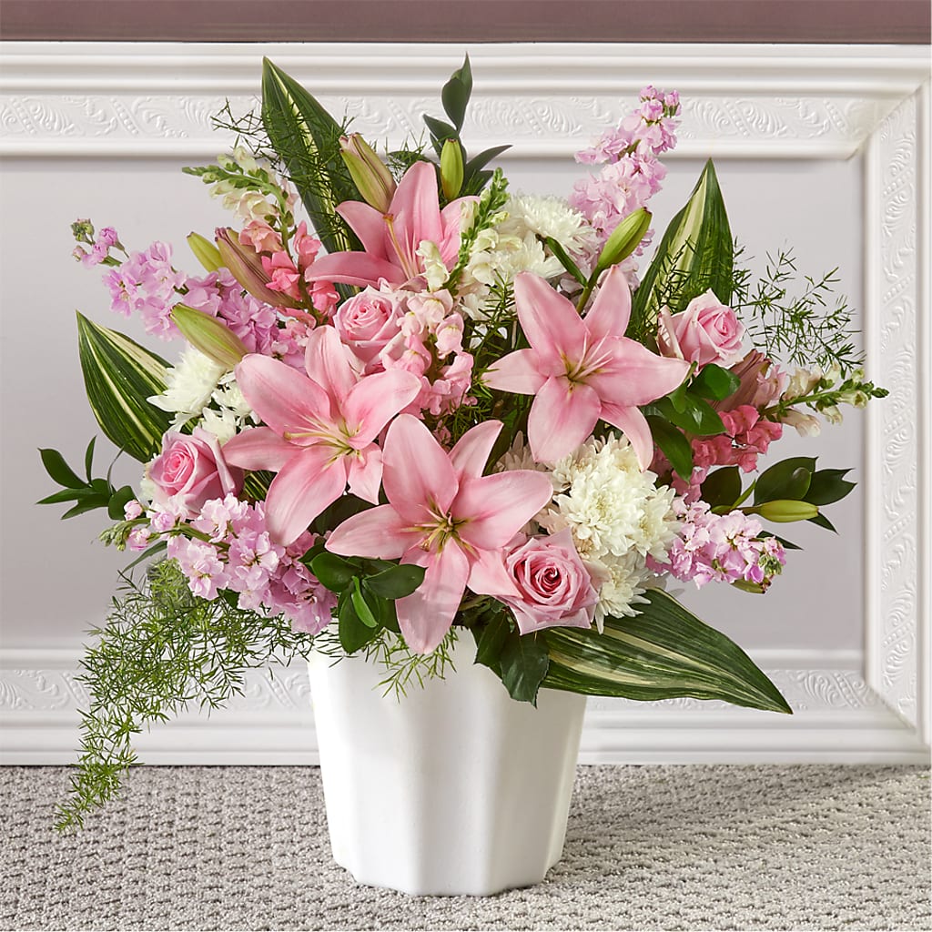 Simply Serene Floor Basket – Carisma Florists, Mississauga ON