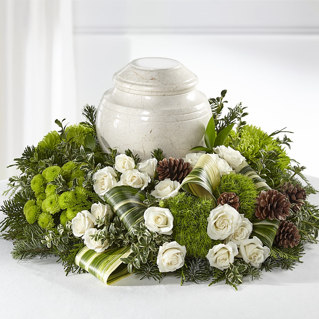 Precious Evergreen Cremation Adornment – Carisma Florists, Mississauga ON