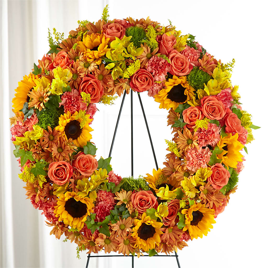 Autumnal Memories Wreath (Standard) – Carisma Florists, Mississauga ON