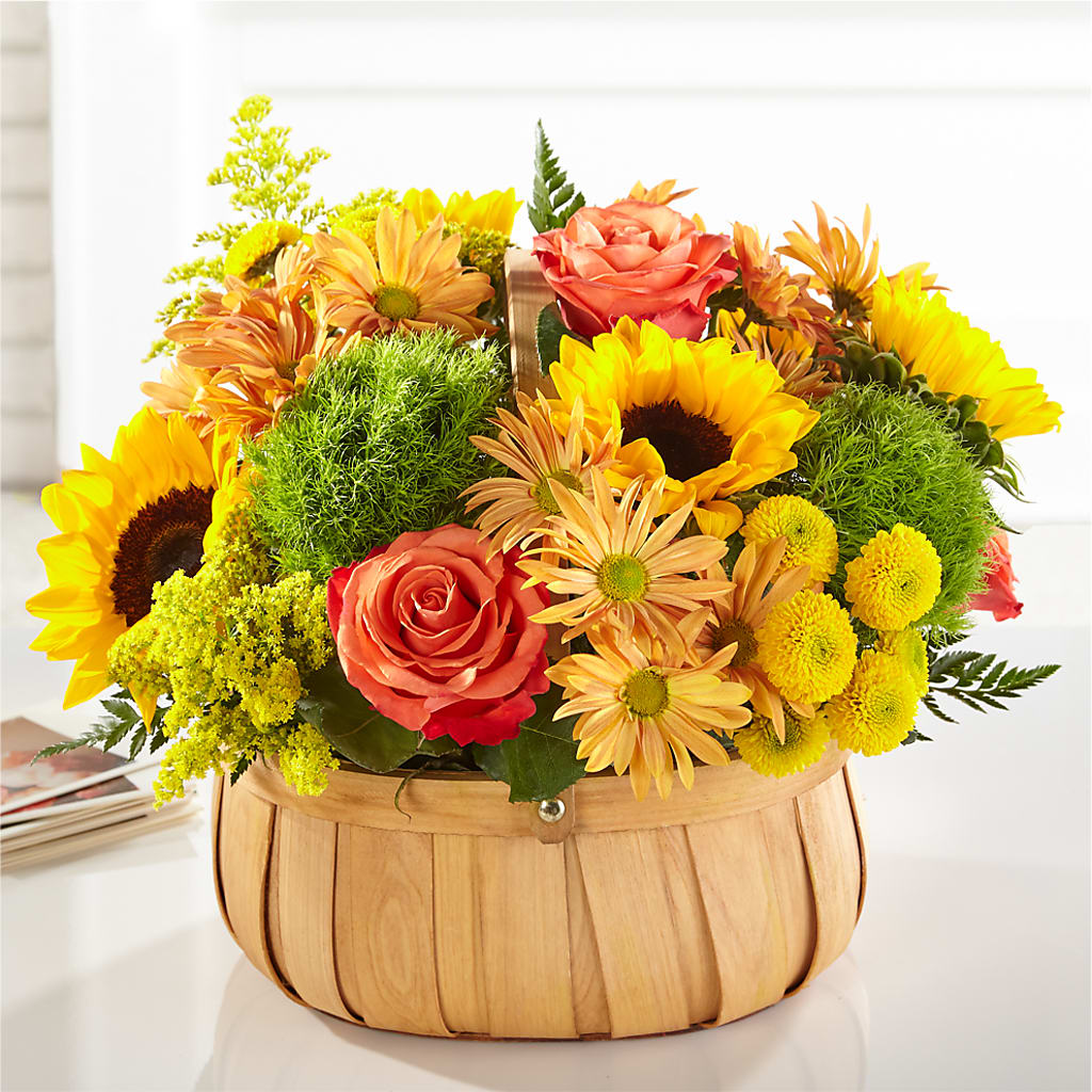 Harvest Sunflower Basket – Carisma Florists, Mississauga ON