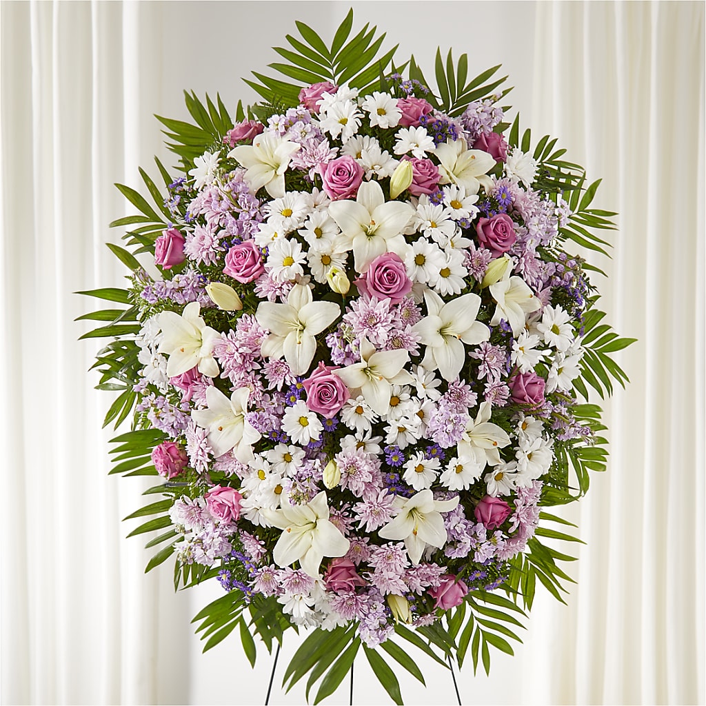 Surrounded by Love Standing Spray – Carisma Florists, Mississauga ON