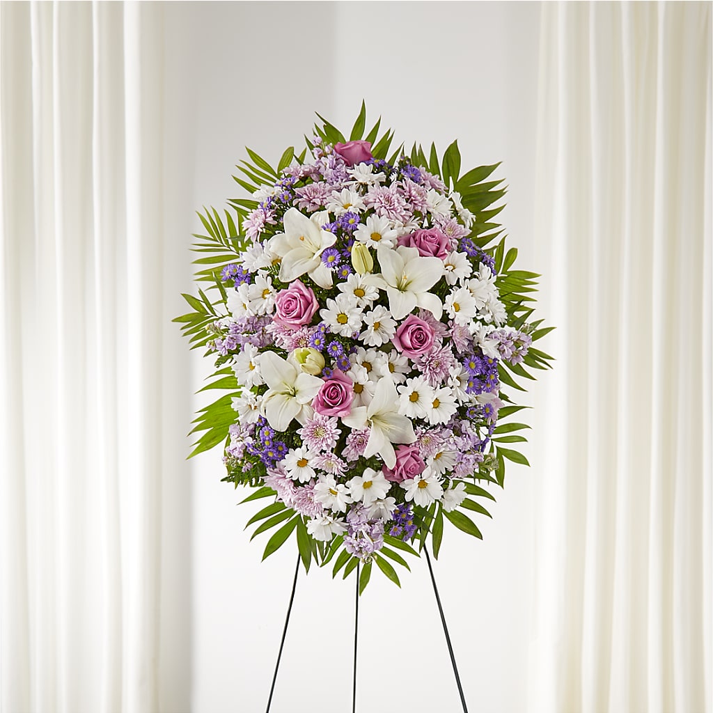 Surrounded by Love Standing Spray – Carisma Florists, Mississauga ON