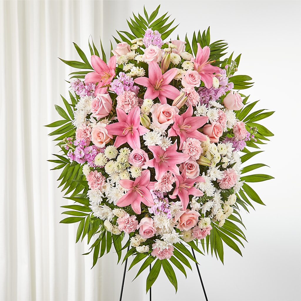 Offering Solace Standing Spray – Carisma Florists, Mississauga ON