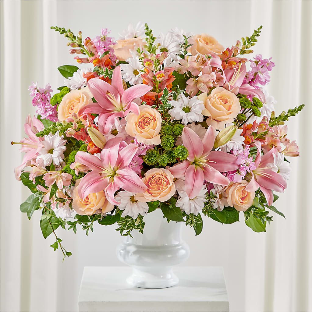 Heartfelt Gesture Urn Arrangement – Carisma Florists, Mississauga ON