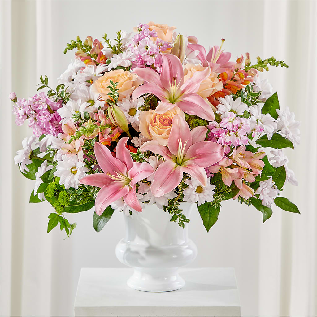 Heartfelt Gesture Urn Arrangement – Carisma Florists, Mississauga ON