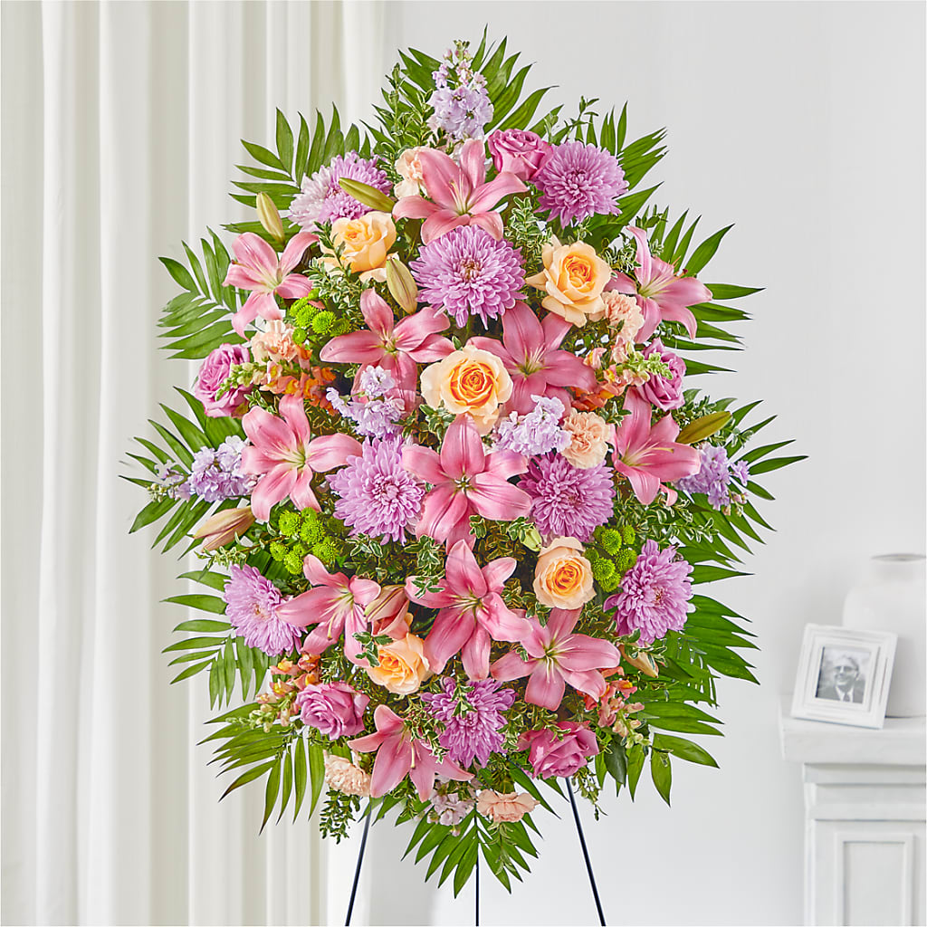 Love & Light Standing Spray – Carisma Florists, Mississauga ON