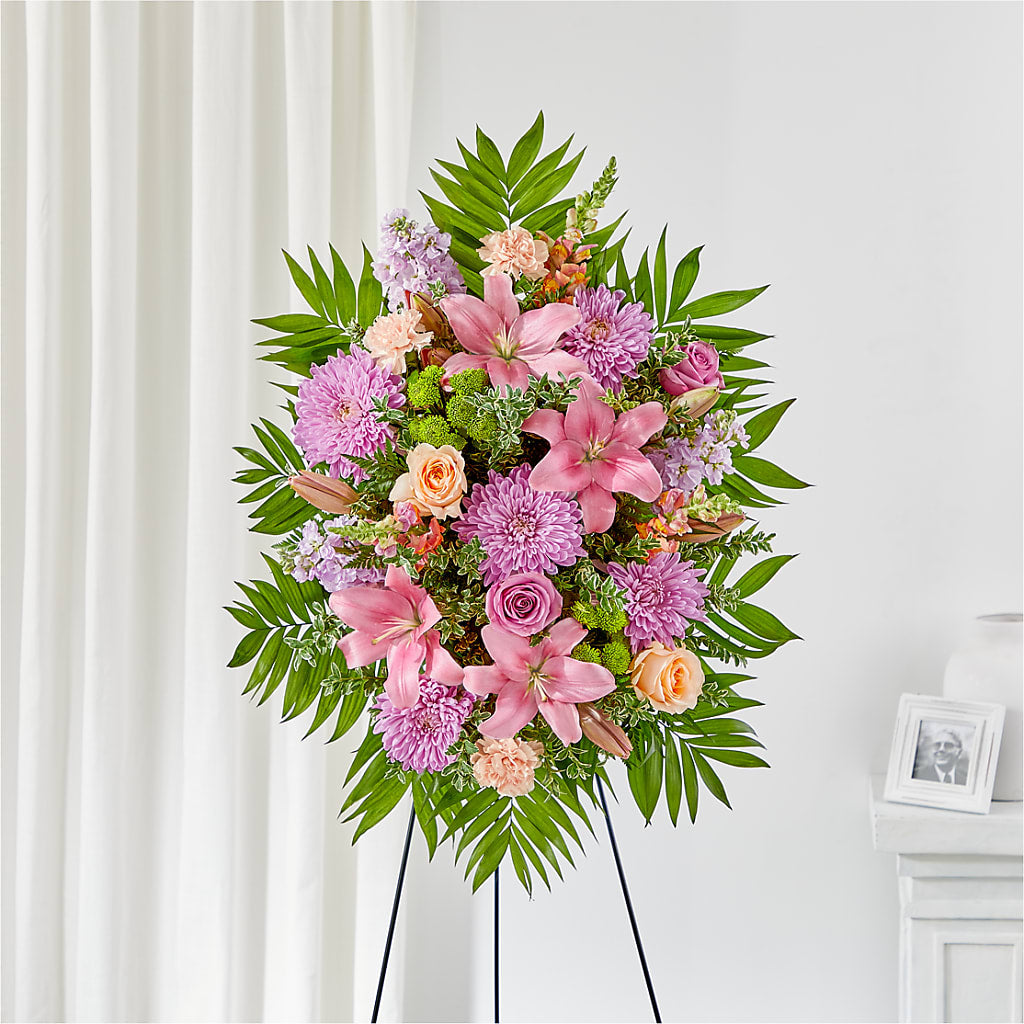 Love & Light Standing Spray – Carisma Florists, Mississauga ON
