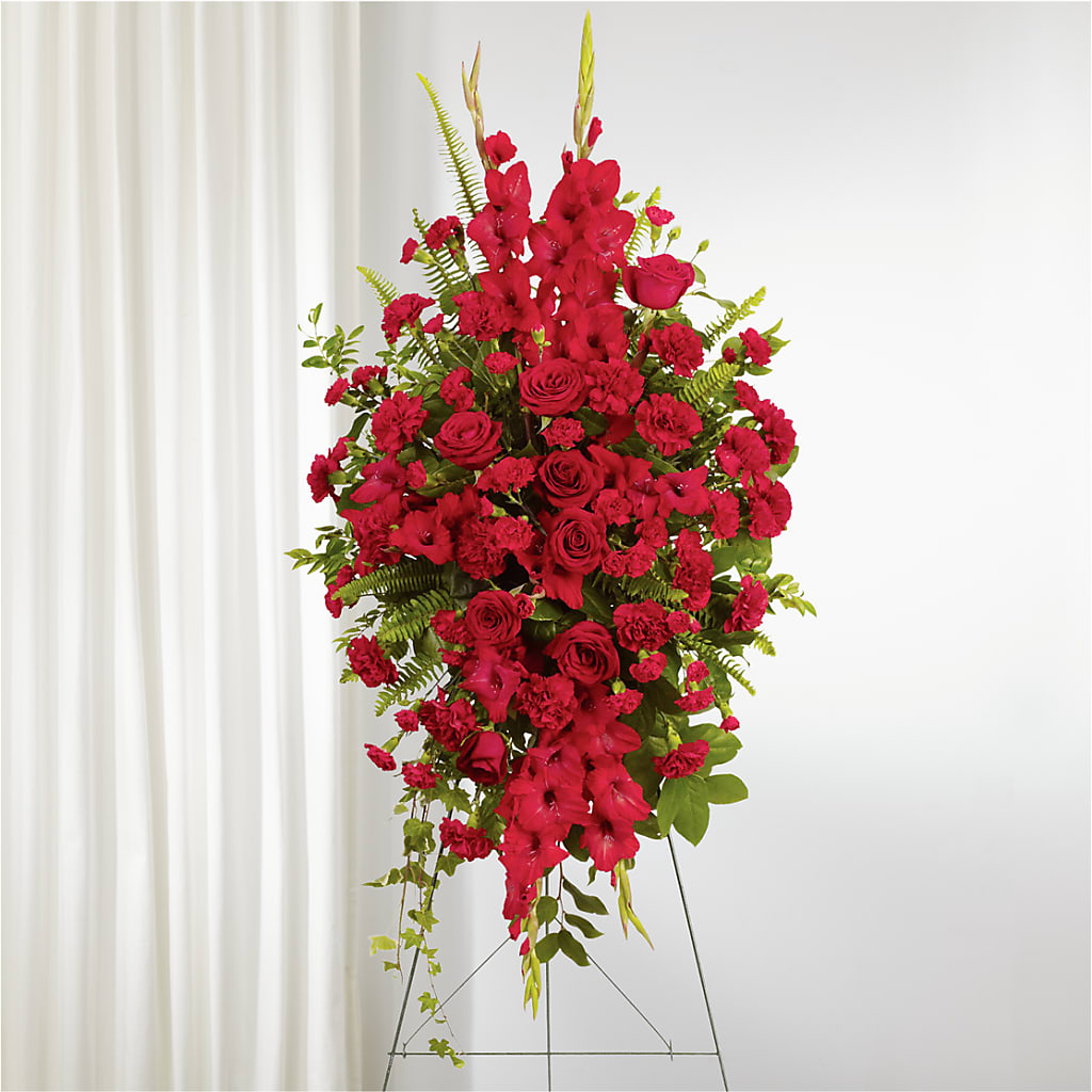From the Heart Standing Spray – Carisma Florists, Mississauga ON