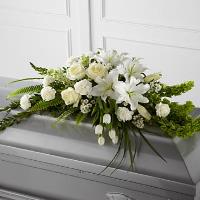 Arreglo floral para el ataúd de la resurrección