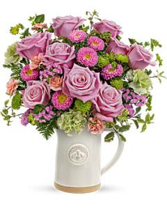 Teleflora's Artisanal Pitcher Bouquet