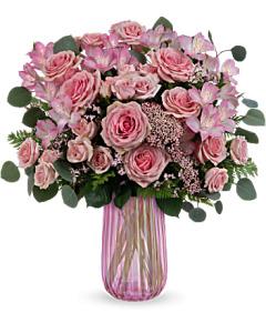 Teleflora's Rosy Iridescence Bouquet
