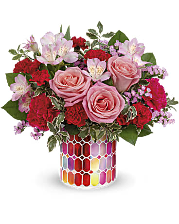 Charmant bouquet de mosaïque