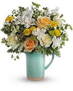 Teleflora's Adored Aqua Bouquet DX – Carisma Florists, Mississauga ON