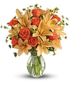 Fiery Lily and Rose – Carisma Florists, Mississauga ON