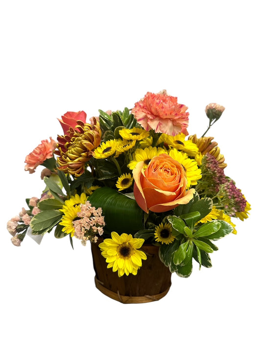 Panier de remerciement du choix du fleuriste