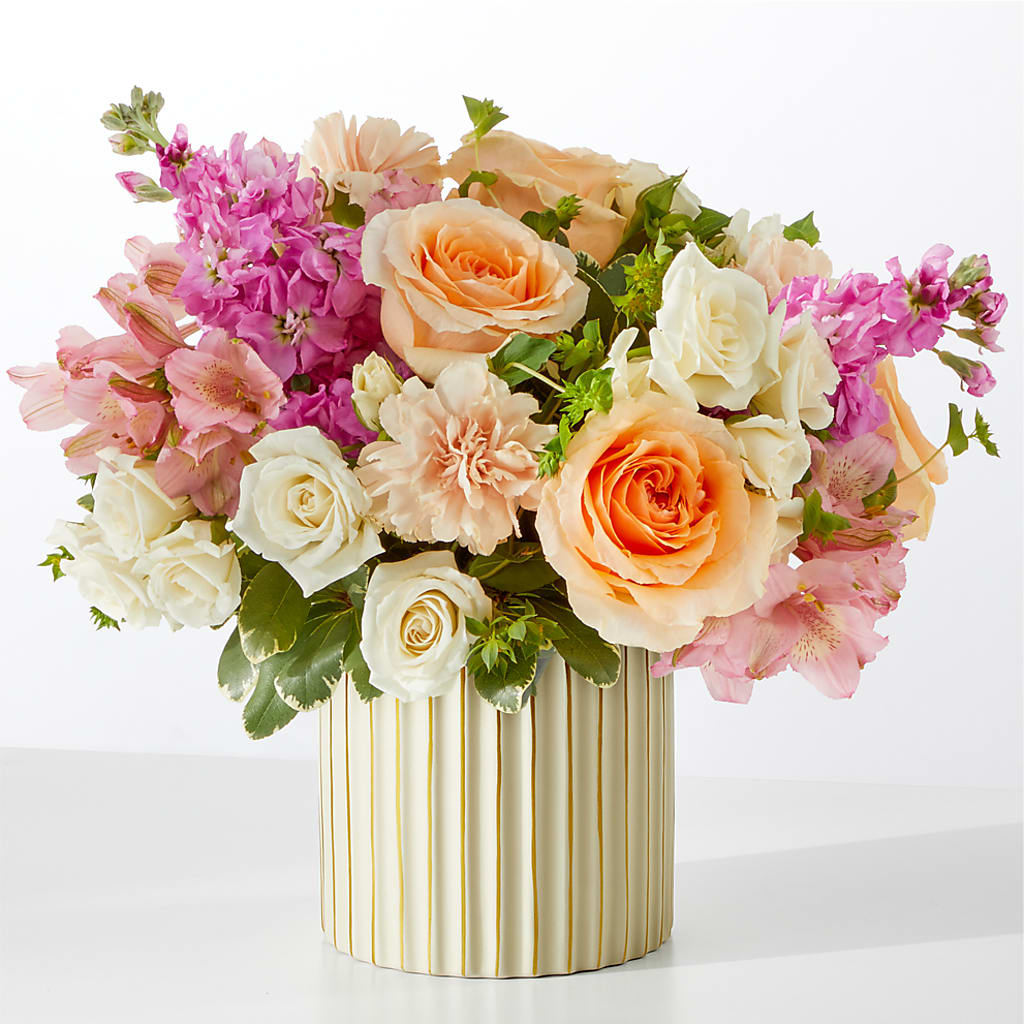 Paradise Bouquet with Ivory Vase – Carisma Florists, Mississauga ON