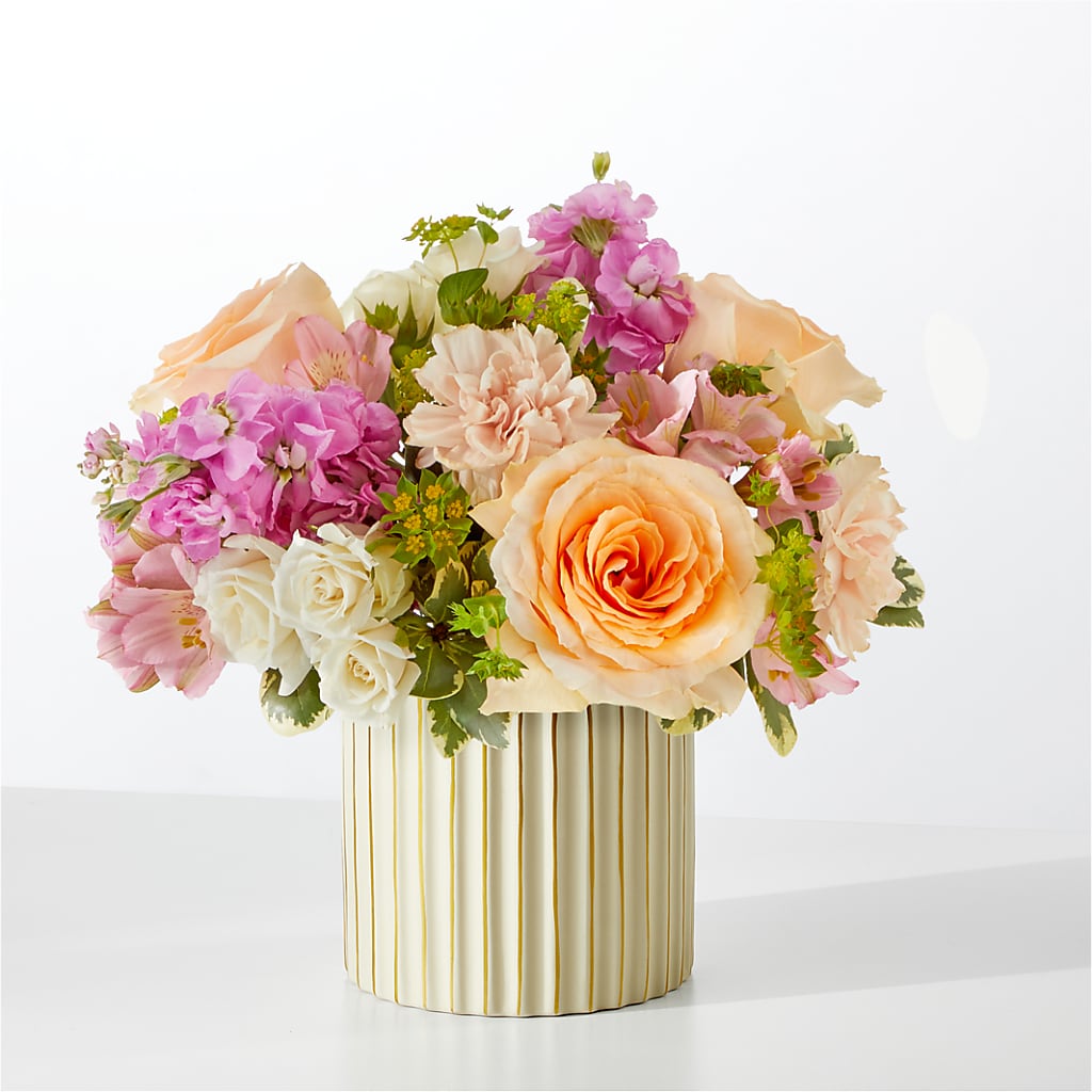 Paradise Bouquet with Ivory Vase – Carisma Florists, Mississauga ON