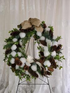 Snowy Owl Wreath –  Carisma Florists, Mississauga ON