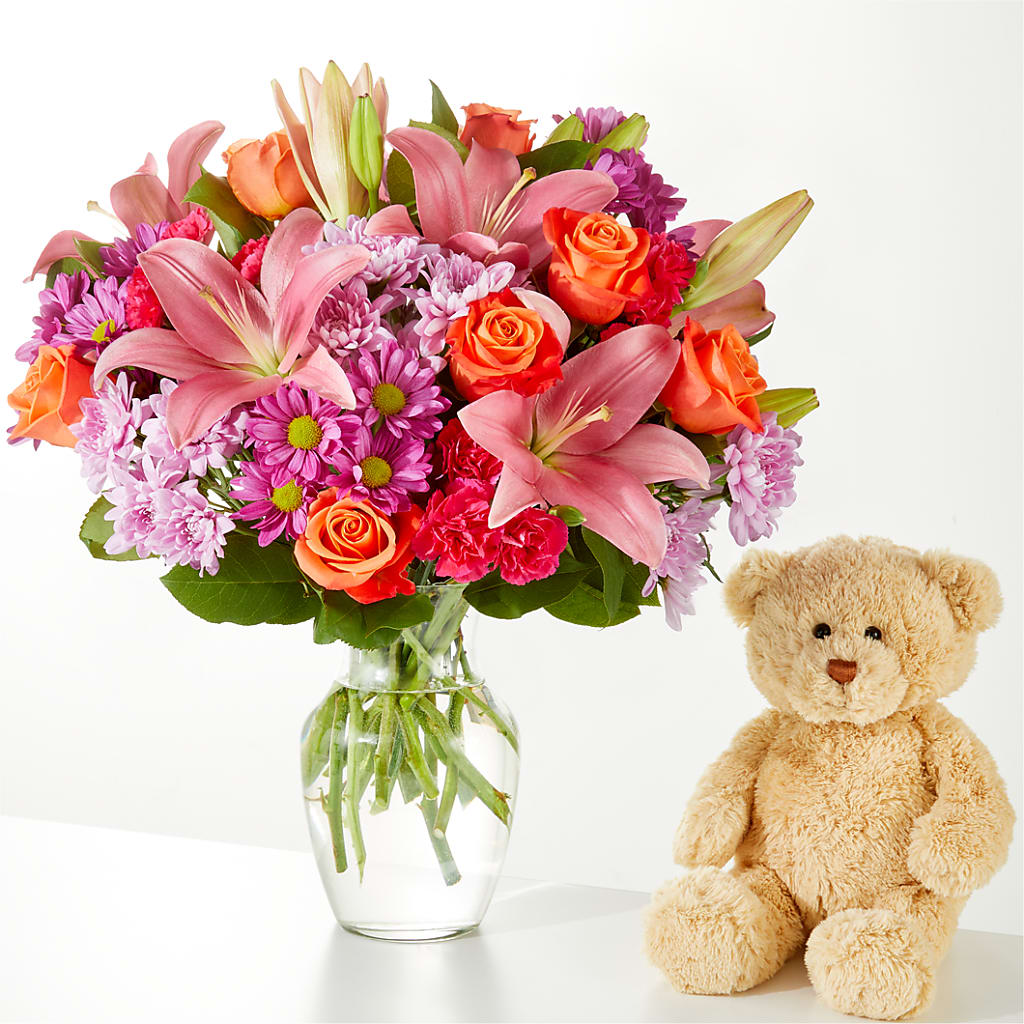 One and Only Bouquet and Bear Bundle –  Carisma Florists, Mississauga ON