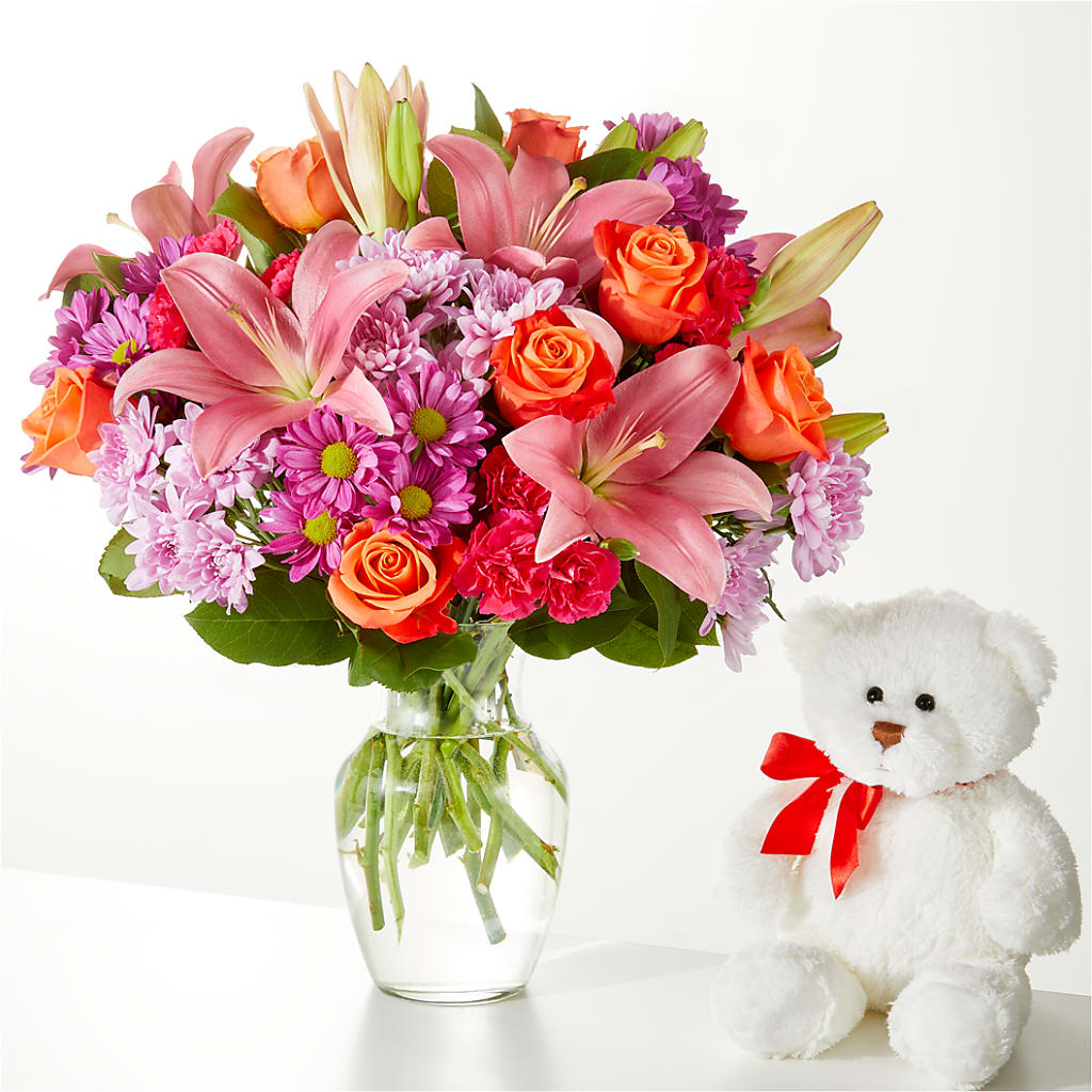 One and Only Bouquet and Bear Bundle –  Carisma Florists, Mississauga ON