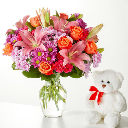 One and Only Bouquet and Bear Bundle –  Carisma Florists, Mississauga ON
