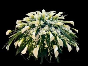 CALLA LILLY CASKET SPRAY –  Carisma Florists, Mississauga ON