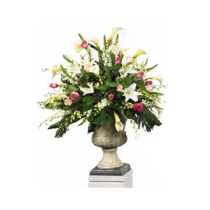 CARISMA FLORISTS® Contenant classique rose et blanc