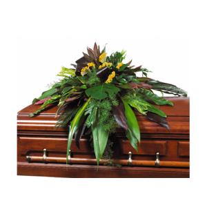  Carisma Florists&reg; Exotic All Green Casket Spray CFF-061 –  Carisma Florists, Mississauga ON