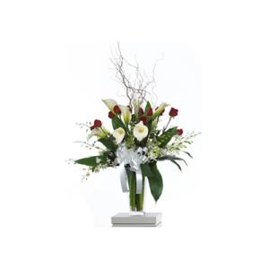 CARISMA FLORISTS&reg; Rose and Calla Lily Vase