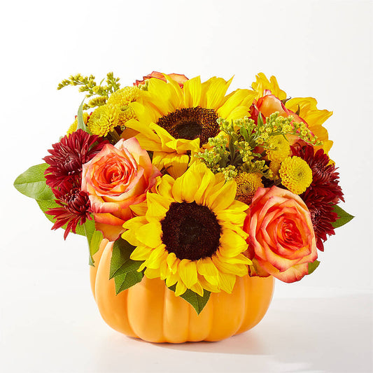 Golden Gourd Pumpkin Bouquet –  Carisma Florists, Mississauga ON