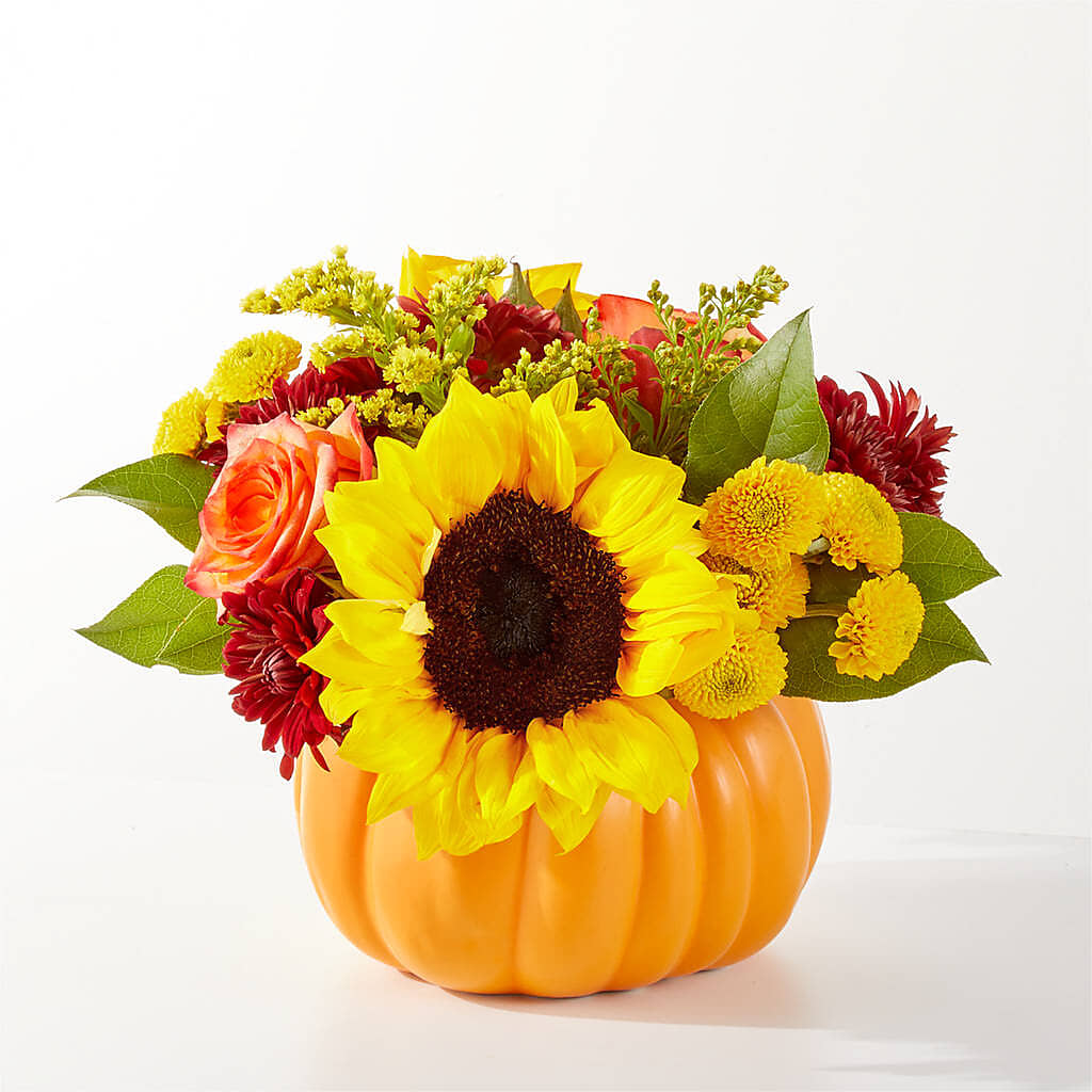 Golden Gourd Pumpkin Bouquet –  Carisma Florists, Mississauga ON