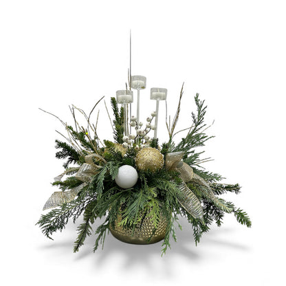 GOLDEN CANDLE DELIGHT –  Carisma Florists, Mississauga ON