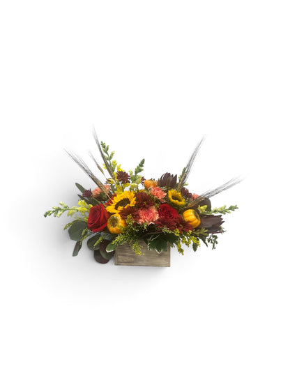 pumpkin spiced Centrepiece –  Carisma Florists, Mississauga ON
