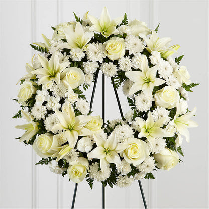 Treasured Tribute Wreath –  Carisma Florists, Mississauga ON