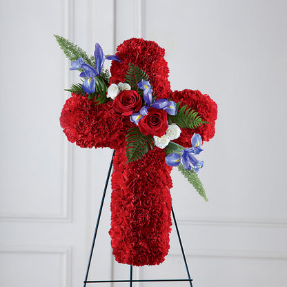 Faithful Hero Floral Cross –  Carisma Florists, Mississauga ON