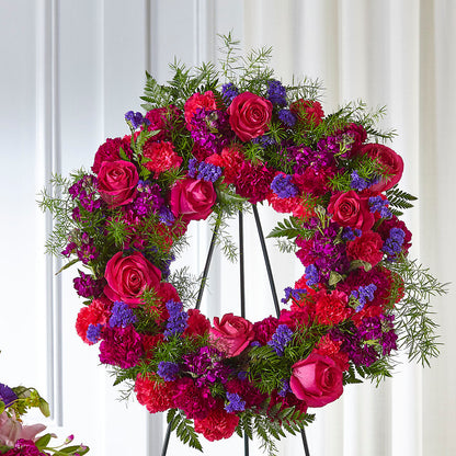Calming Colors Wreath –  Carisma Florists, Mississauga ON